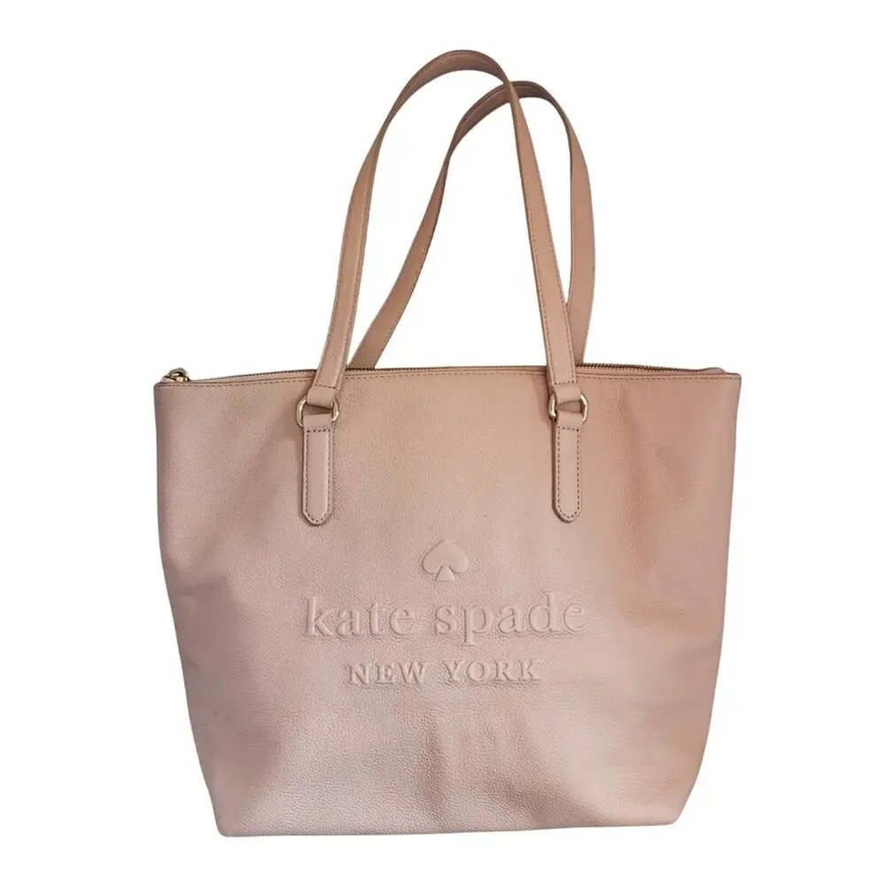 Kate Spade Blush Pink Tote Bag Leather EUC